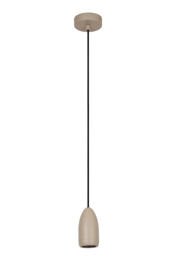 Lucide EVORA - Pendant light - Ø 10 cm - 1xGU10 - Taupe - turned off